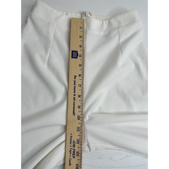 Lulus New! White Wide-Leg Pants High Waisted Back Zipper Vacay Workwear XS - Picture 5 of 7